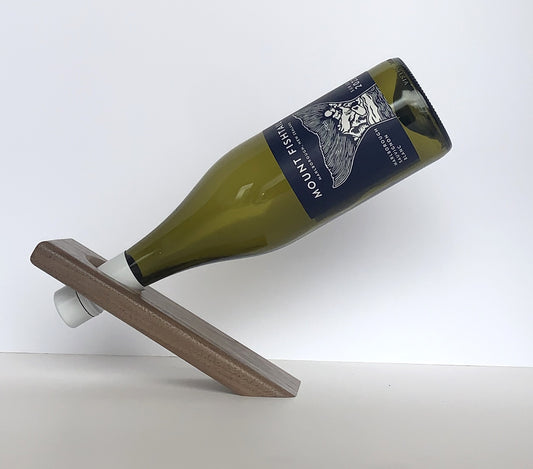 Balancing Wine Bottle Display